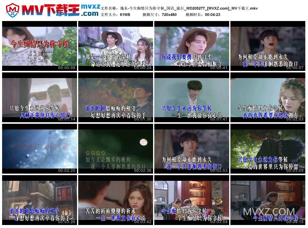 逸东-今生痴情只为你守候_国语_流行_MD205277